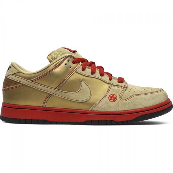 [나이키] Nike Dunk Low Pro SB Skateboard 'Money Cat' Metallic Gold/Golddust Shoes 304292-771